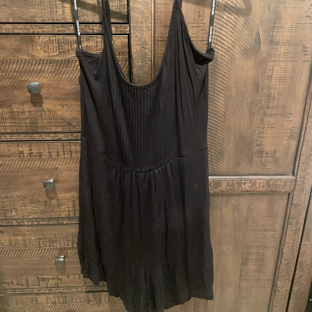 Calvin Klein Black Ribbed Dress